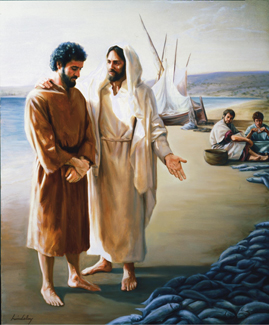 Cristo y Pedro