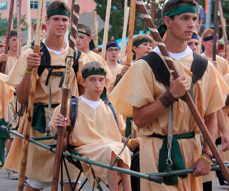 young men in costume