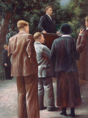 Speakers’ Corner, Hyde Park, painting