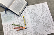 Scriptures and coloring page