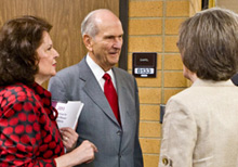 Elder Nelson and his wife at mission presidents seminar 2011