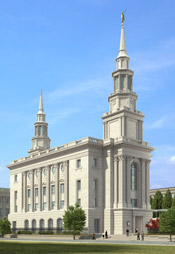 Architektenentwurf des Tempels