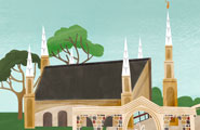插圖：南非約翰尼斯堡聖殿。