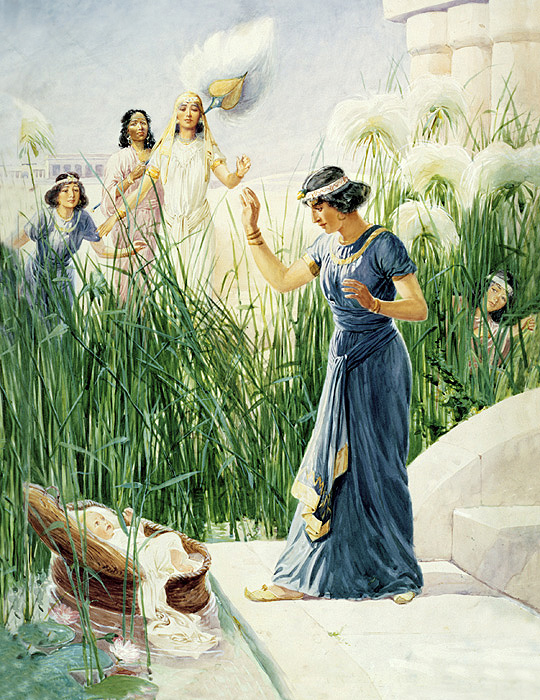 Moses Found in the Bulrushes by Pharaoh’s Daughter