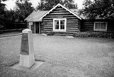 The log home of pioneer colonizer Charles O. Card
