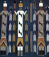 A Yei rug by Navajo weaver Ora Jim