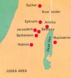 map of Judea area