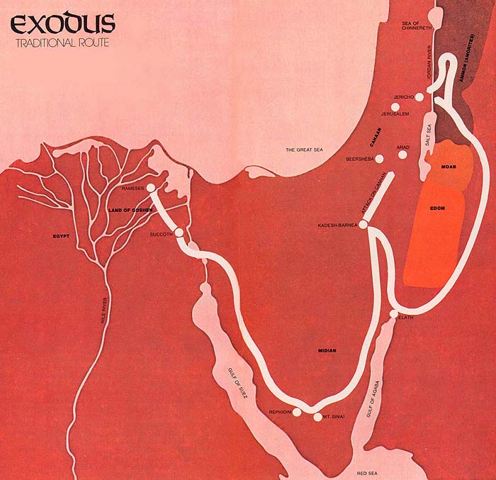 Took of out moses egypt route The Exodus