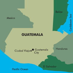map of Guatemala
