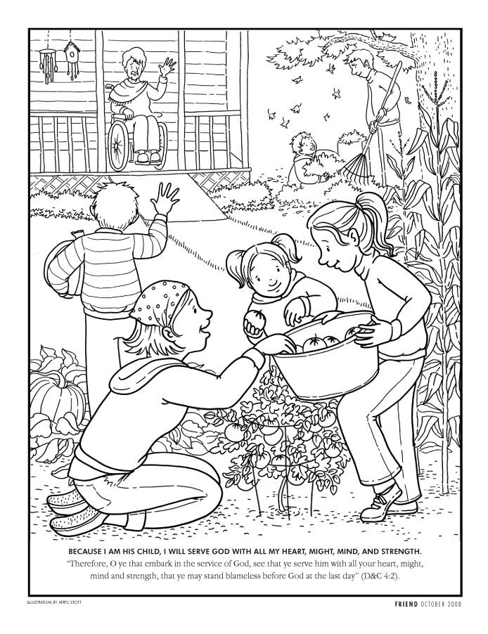i can help at church coloring pages - photo #48