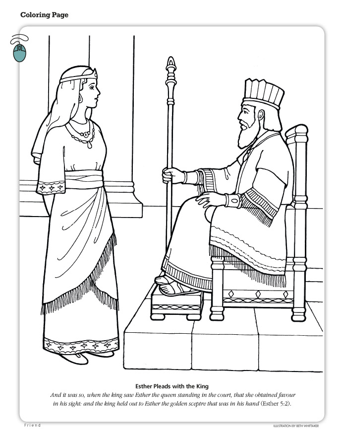 esther coloring pages bible - photo #26