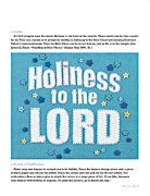 Holiness to the Lord banner