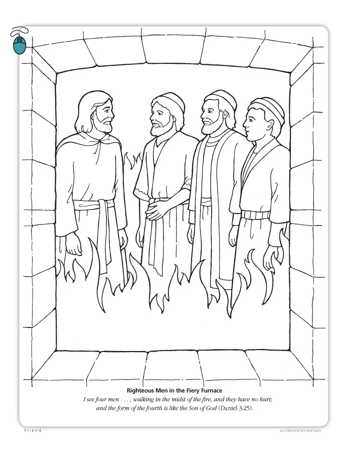 daniel shadrach coloring pages - photo #36