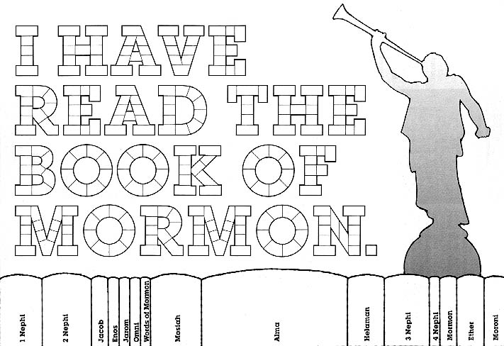 Reading The Book Of Mormon Chart