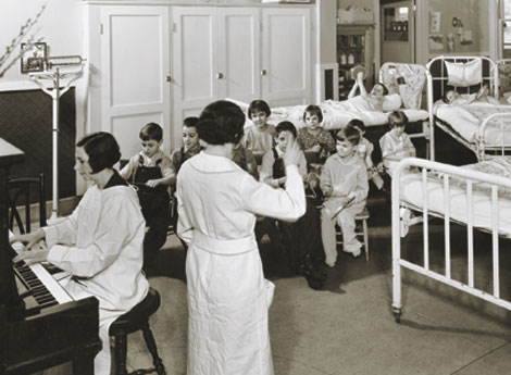nurses and children at LDS Hospital