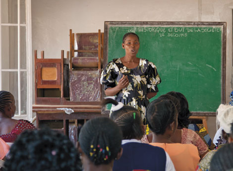 woman teaching
