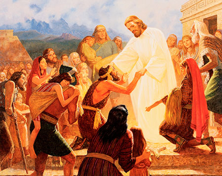 Jesus Healing the Nephites