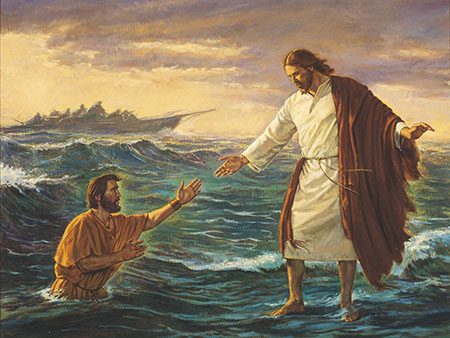 基督在海面上走