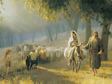 約瑟和馬利亞前往伯利恆