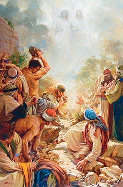 司提反看見耶穌站在神的右邊