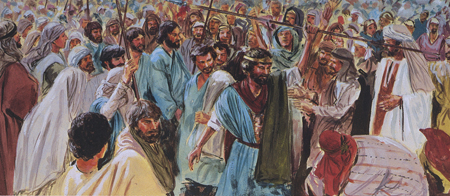 people gathering around King Saul