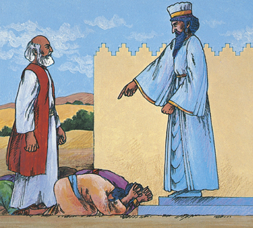 Mordecai not bowing to Haman