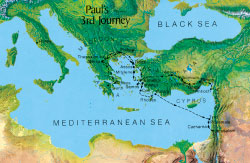 Map of Paul's Journeys 3 Appendix E