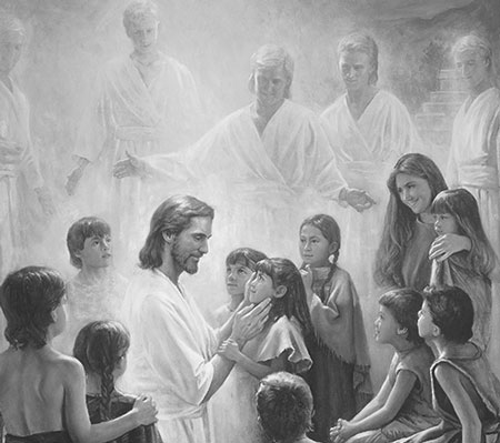Christ with Nephite children