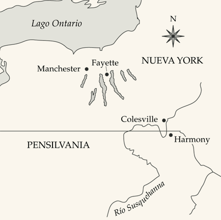 Map - New York and Pennsylvania