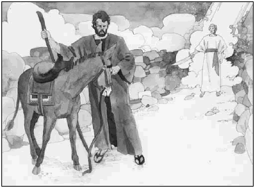 Balaam and his donkey