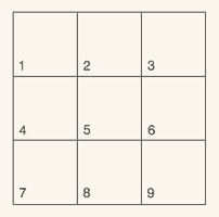 numbered squares