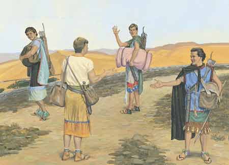 sons of Mosiah leaving