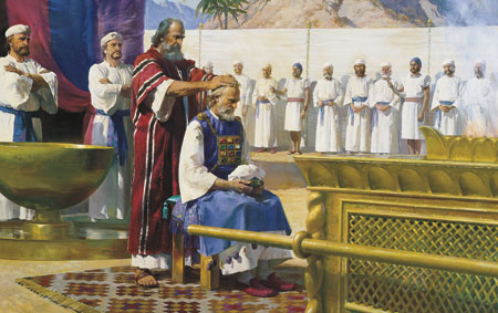 Moses calls Aaron the the ministry