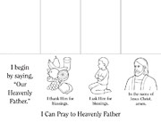 coloring page, prayer flip book