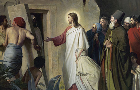 Christ raising Lazarus