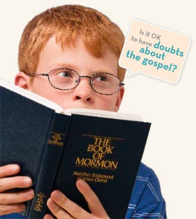 young man with Book of Mormon