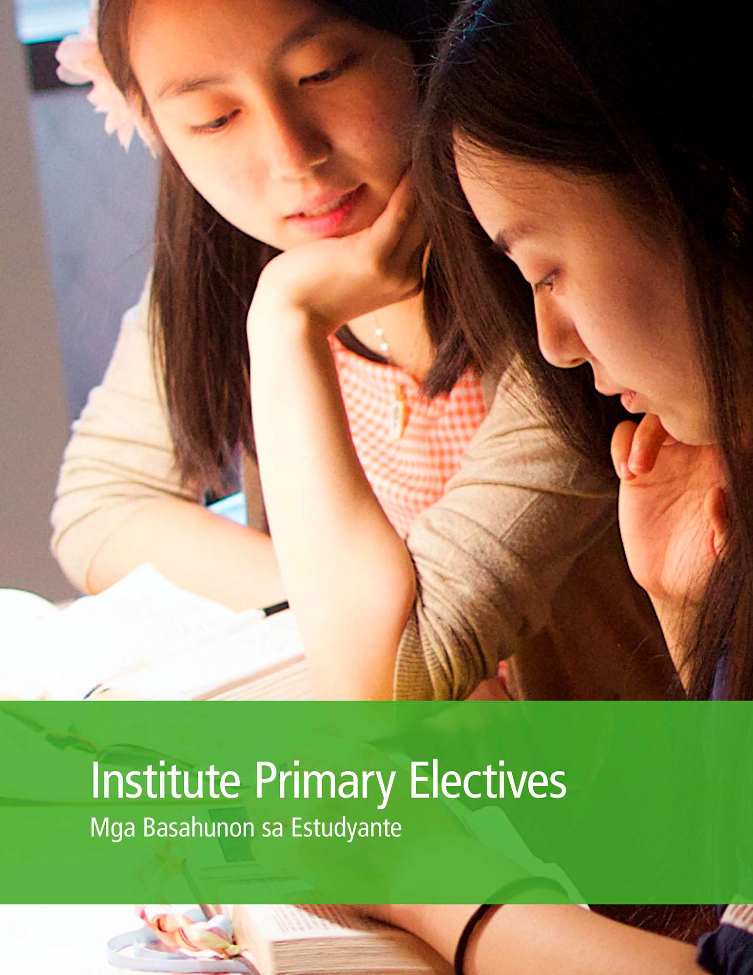 Institute Primary Electives Student Readings [Mga Basahunon sa Estudyante sa Primary Electives sa Institute]
