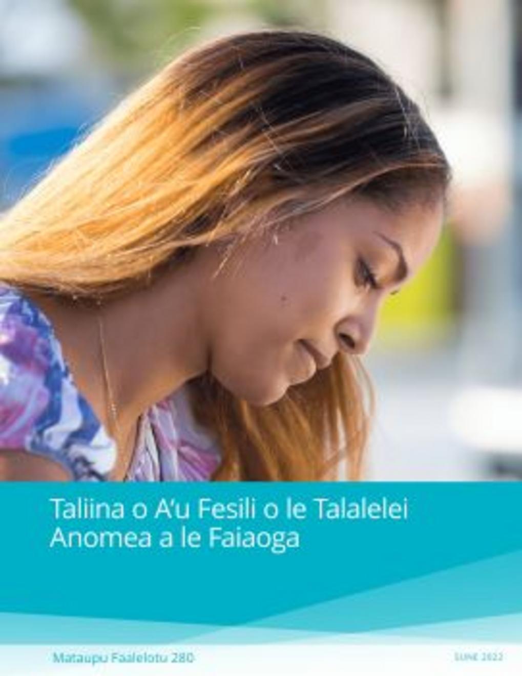 Taliina o A‘u Fesili o le Talalelei Anomea a le Faiaoga (Mataupu Faalelotu 280)